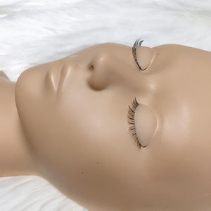 Mannequin Head with Removable Eyelids